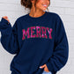 Merry Real Spangles Christmas Crewneck Sweatshirt