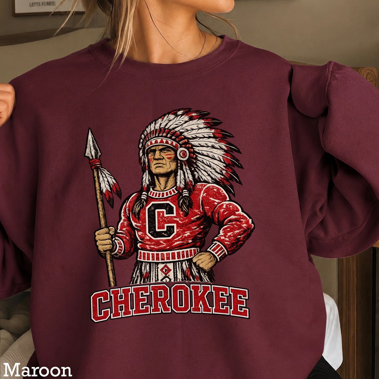 Cherokee Warriors Crewneck Sweatshirt