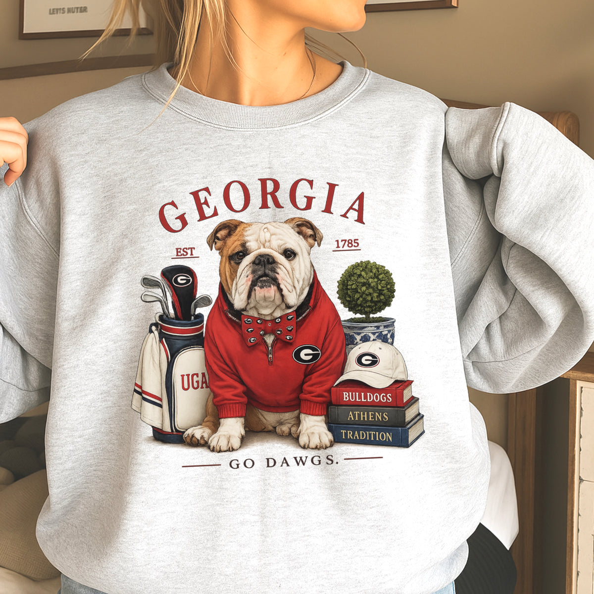 Red & Black Traditions Crewneck Sweatshirt