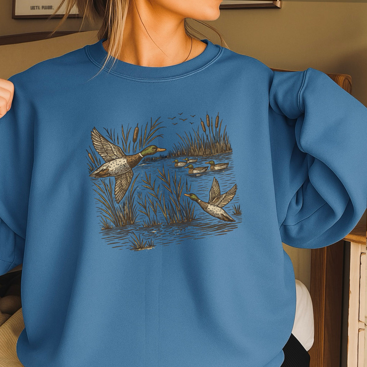 Mallard Duck Crewneck Sweatshirt