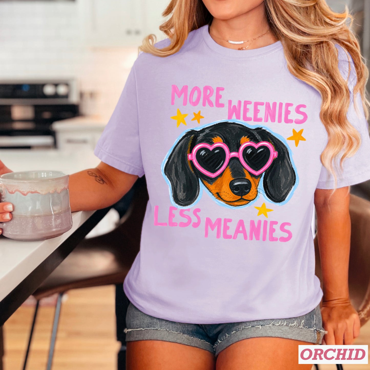 More Weenies Less Meanies Comfort Color Graphic Tee