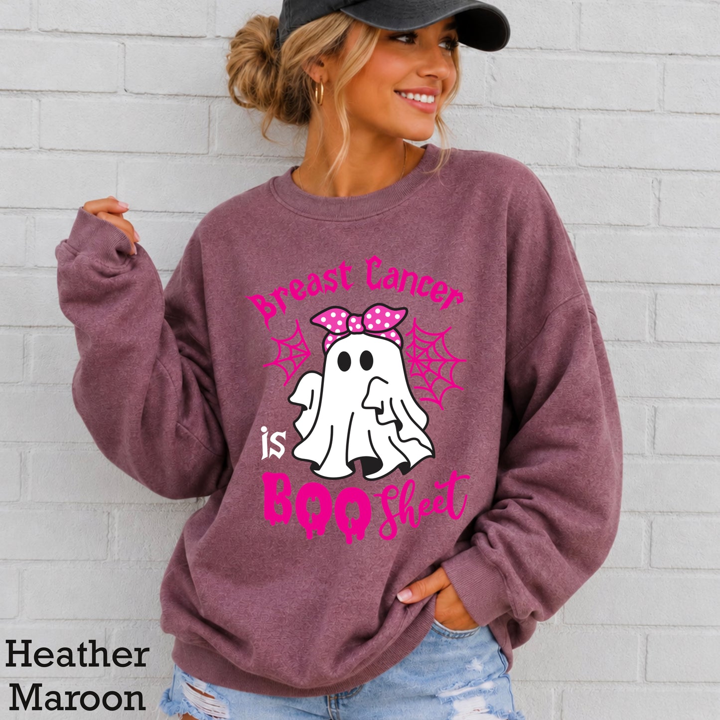 Breast Cancer Is Boo-Sheet Crewneck Sweatshirt