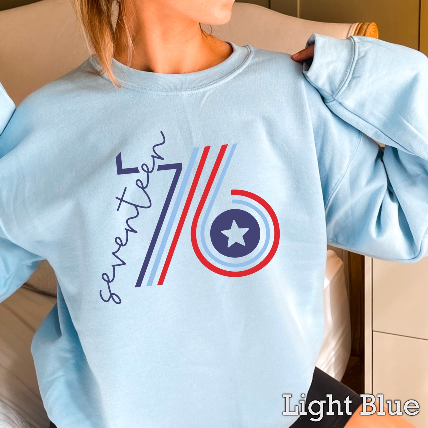 Retro 1776 Crewneck Sweatshirt