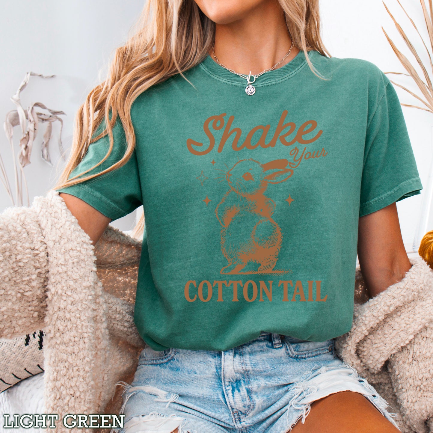 Shake Your Cotton Tail Easter Comfort Color Graphic Tee