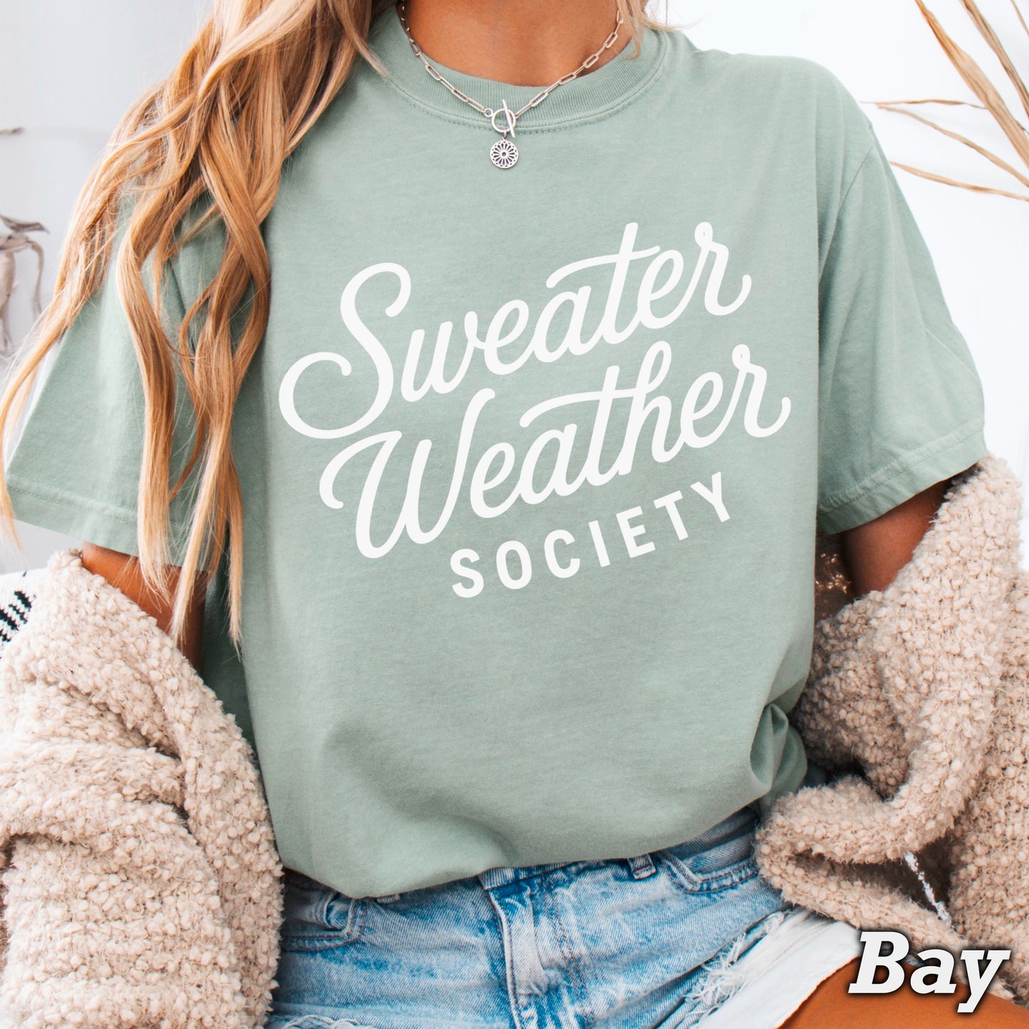 Sweater Weather Society Comfort Color Graphic Tee