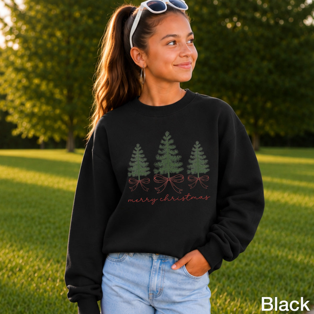 Merry Christmas Youth Crewneck Sweatshirt