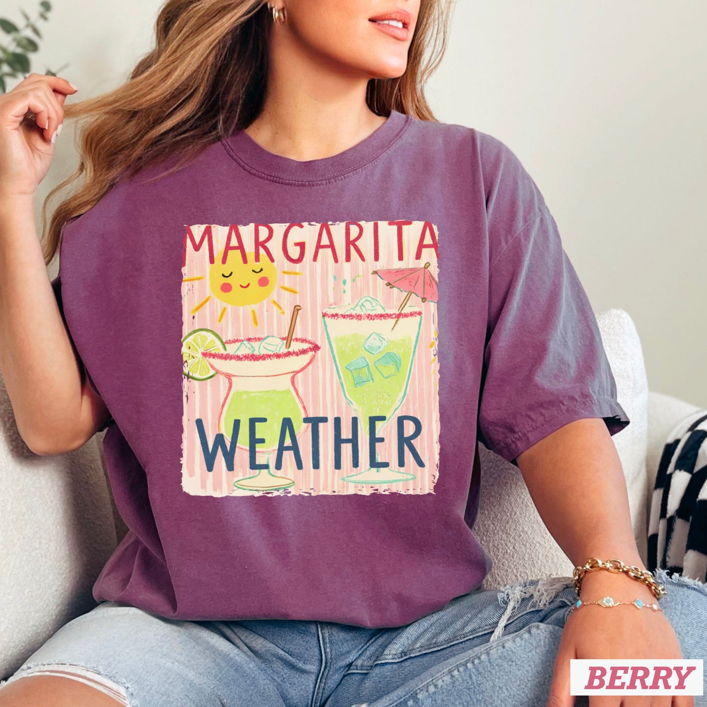 Margarita Weather Comfort Color Graphic Tee