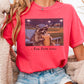 I Live Here Now Raccoon Baseball Comfort Color Graphic Tee