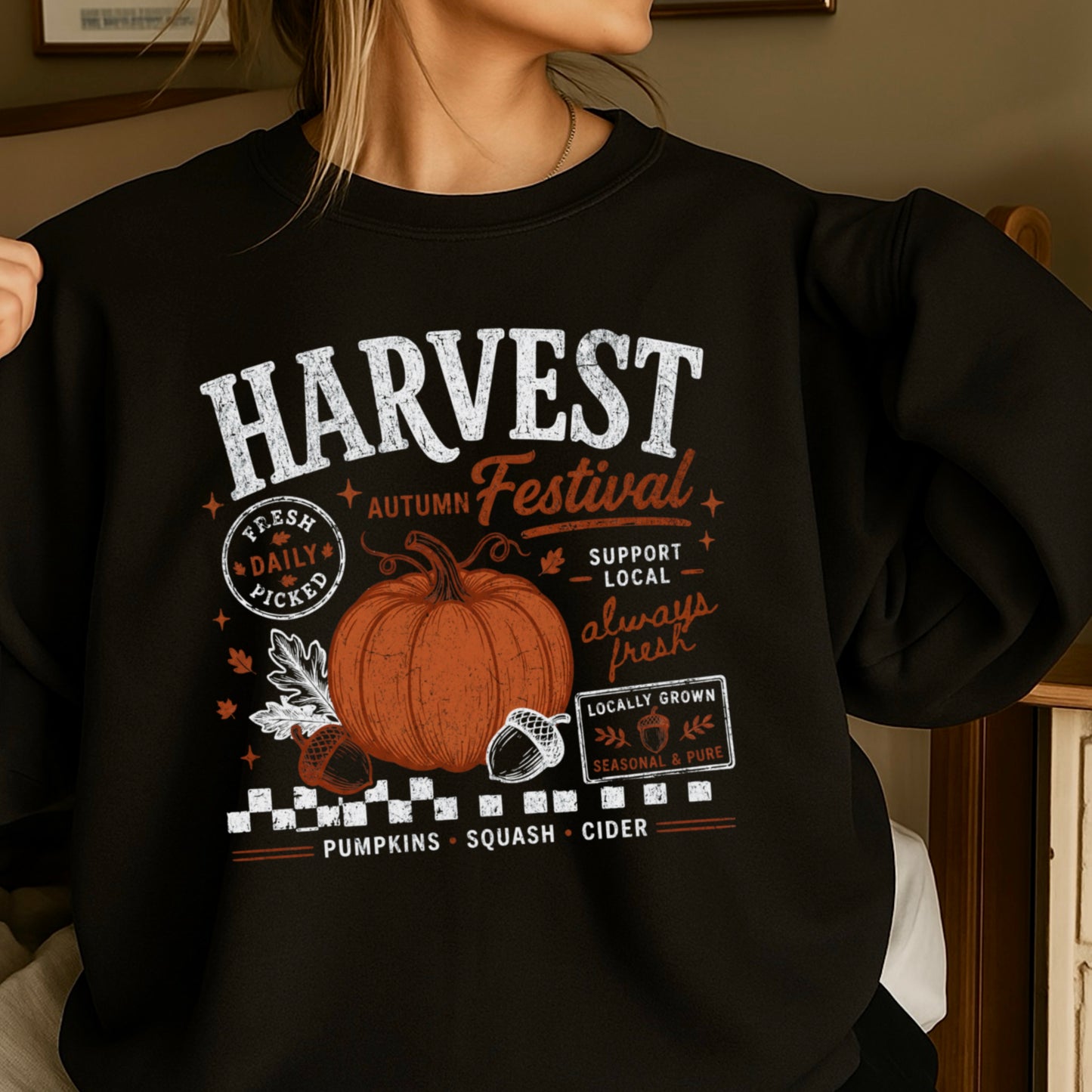 Harvest Festival Fall Crewneck Sweatshirt