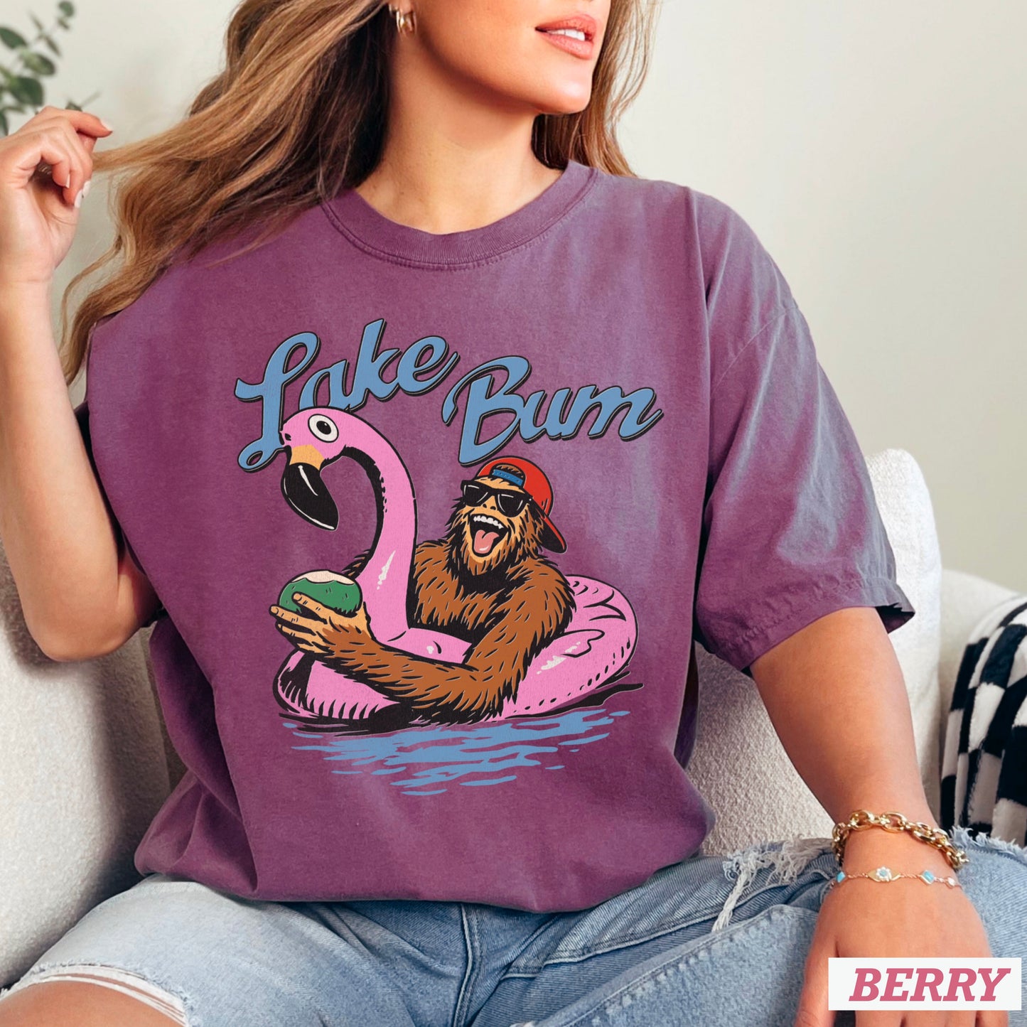 Lake Bum Comfort Color Graphic Tee
