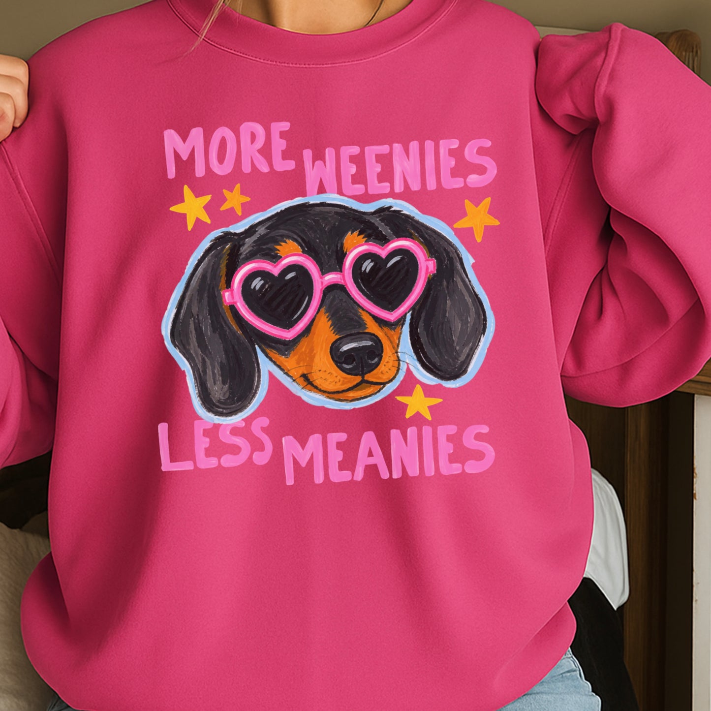 More Weenies Less Meanies Crewneck Sweatshirt