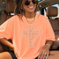 Camo Cross Christian Comfort Color Graphic Tee