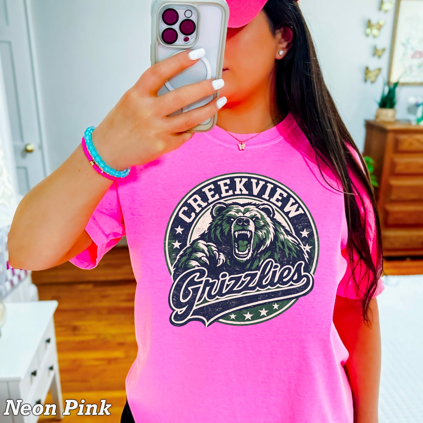 Creekview Grizzlies Comfort Color Graphic Tee
