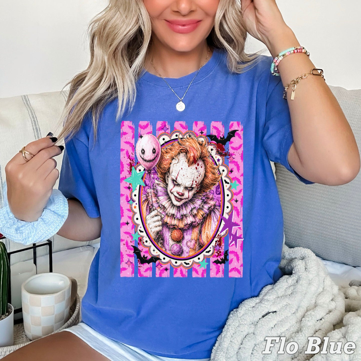 Horror Film Character Halloween Comfort Color Graphic Tee