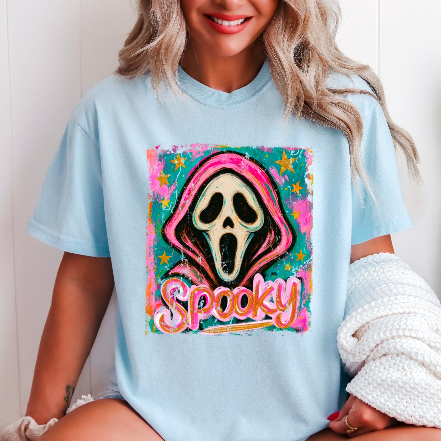 Spooky Floral Comfort Color Graphic Tee