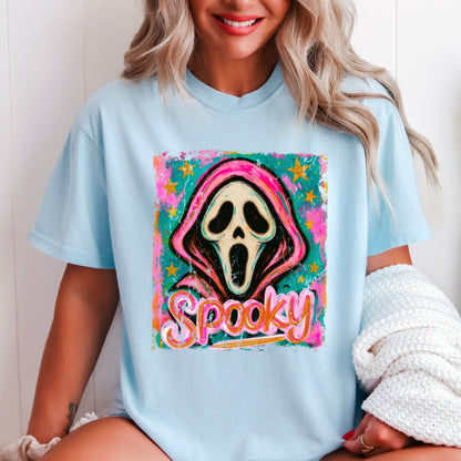 Spooky Floral Comfort Color Graphic Tee