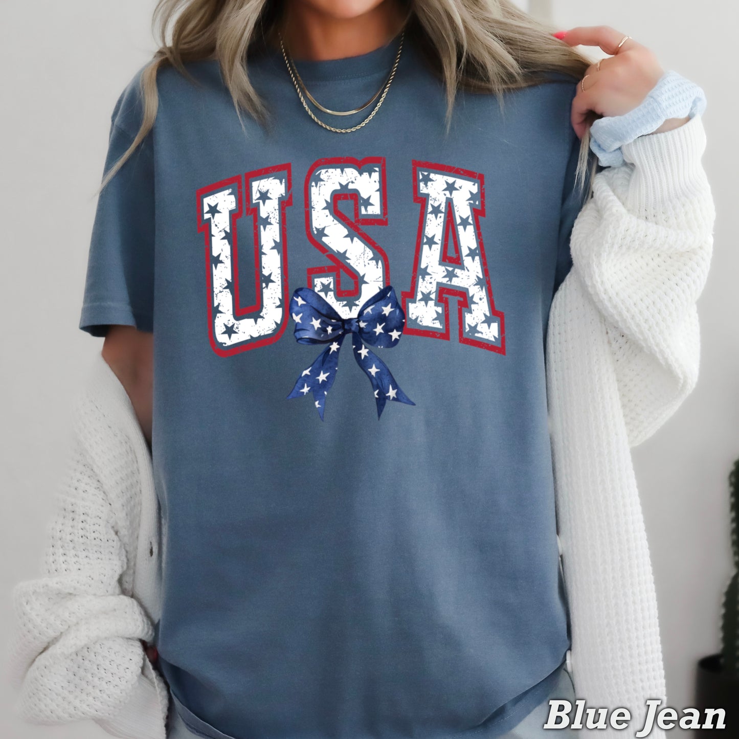 USA Patriotic Comfort Color Graphic Tee