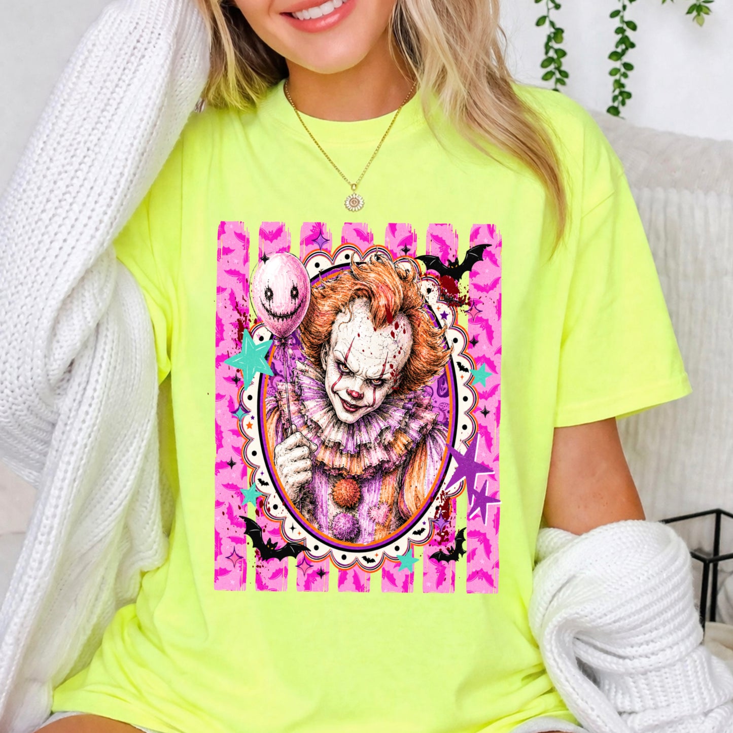 Horror Film Character Halloween Comfort Color Graphic Tee