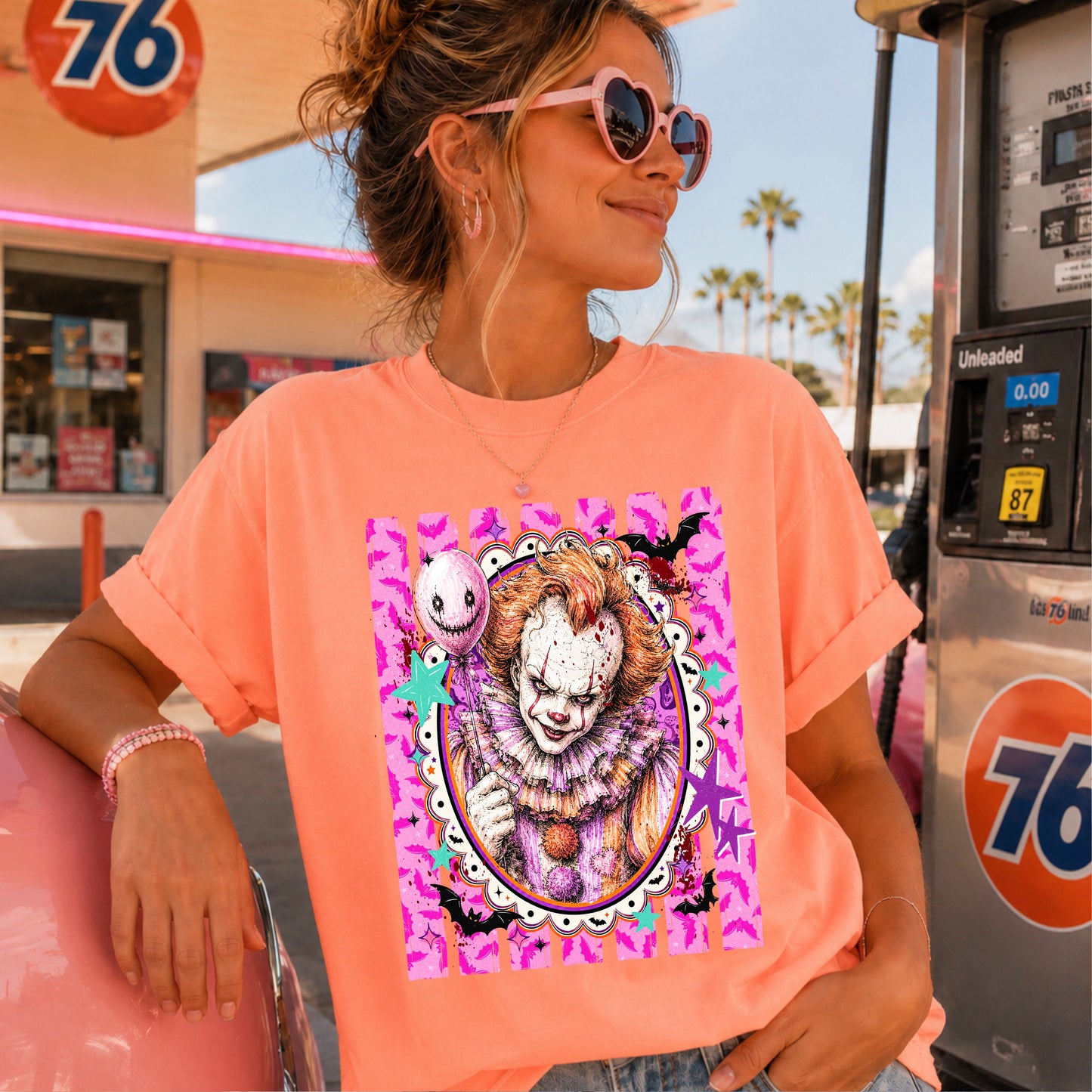 Horror Film Character Halloween Comfort Color Graphic Tee