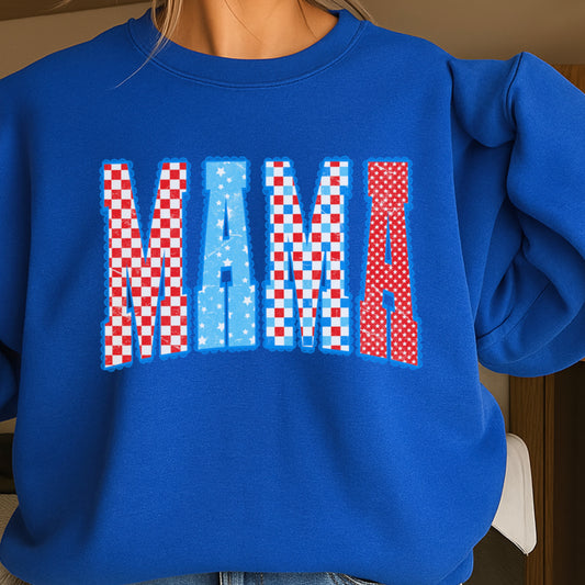 Mama Patriotic Crewneck Sweatshirt