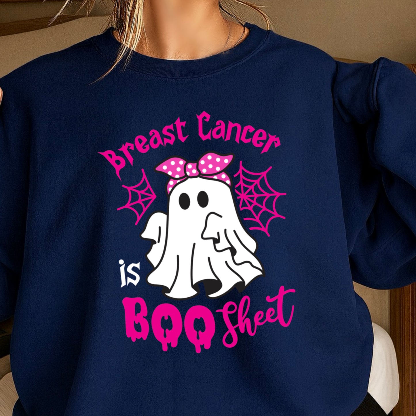 Breast Cancer Is Boo-Sheet Crewneck Sweatshirt