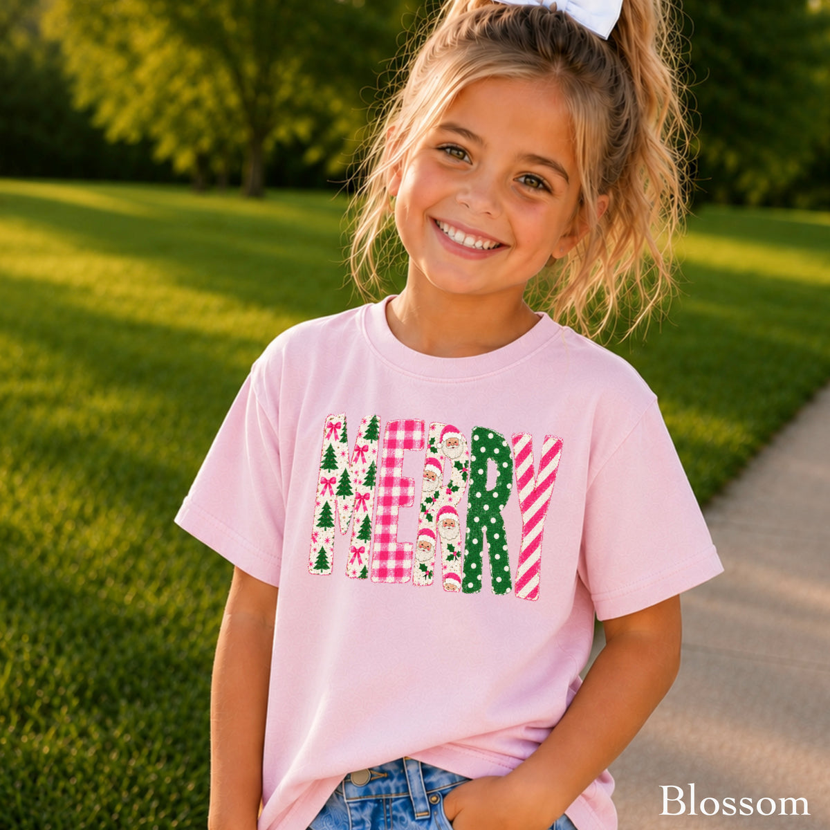 Merry Christmas Youth Comfort Color T-Shirt