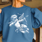 Halftone Cupid Valentine’s Day Crewneck Sweatshirt