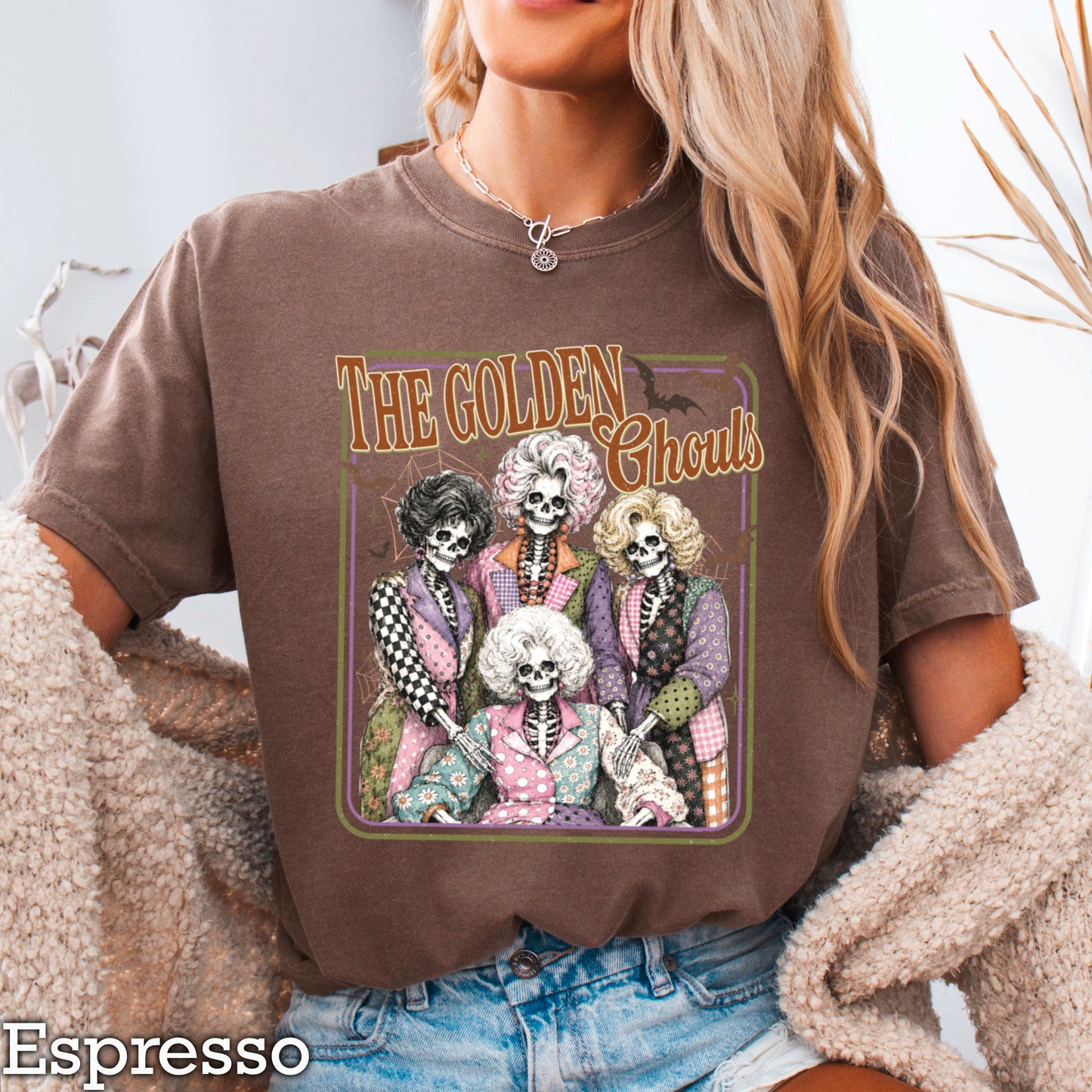 The Golden Ghouls Comfort Color Graphic Tee