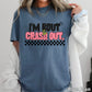 I’m Bout To Crash Out  Comfort Color Graphic Tee