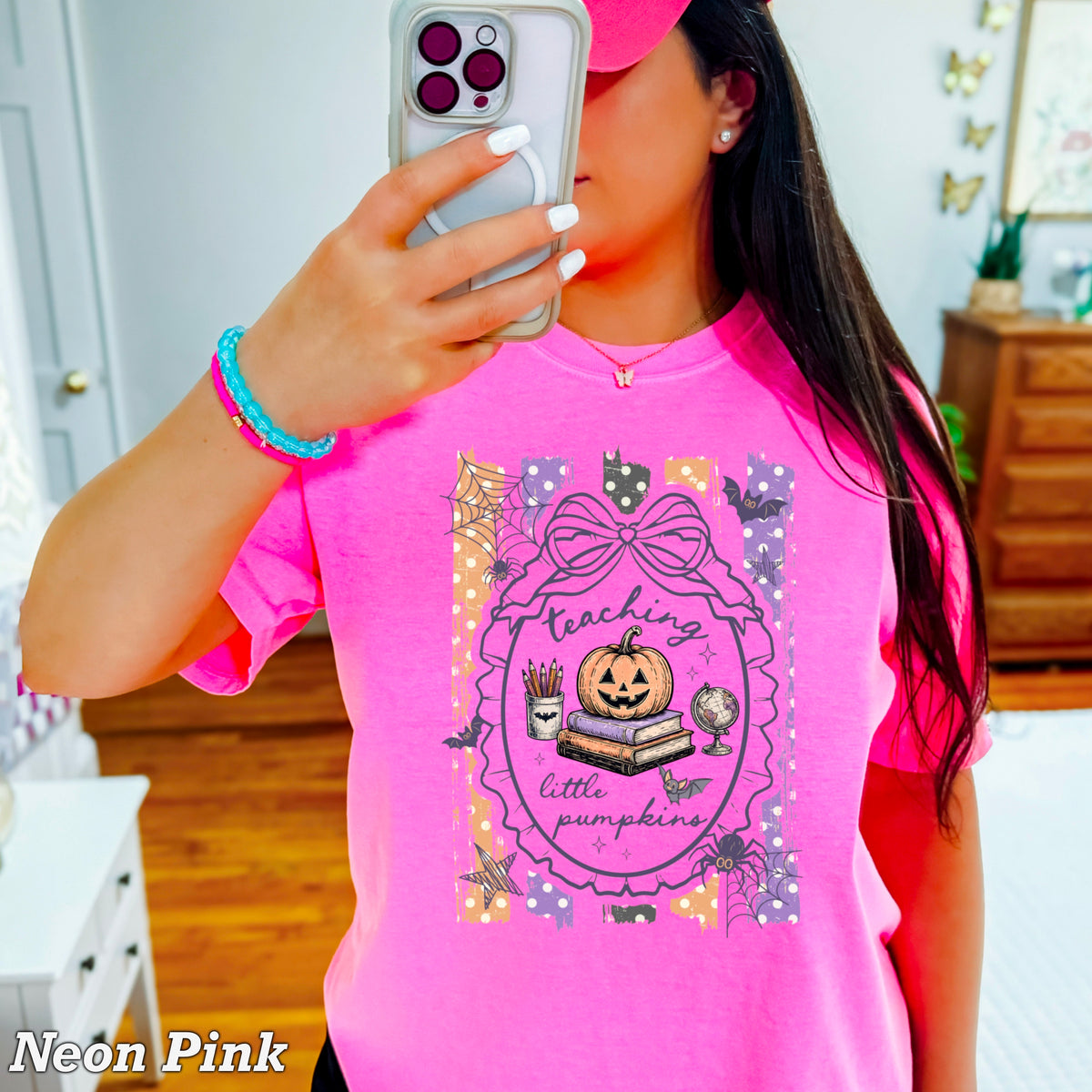 Teaching Little Pumpkins Comfort Color Graphic Tee