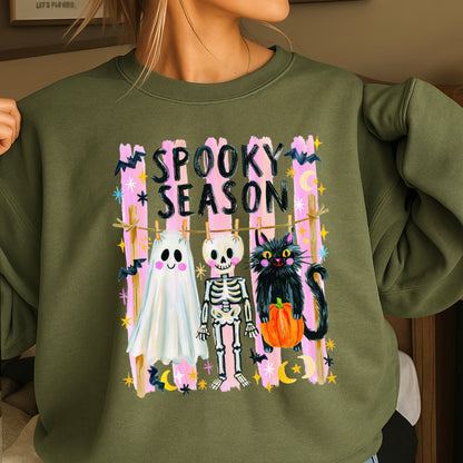 Spooky Season Halloween Crewneck Sweatshirt