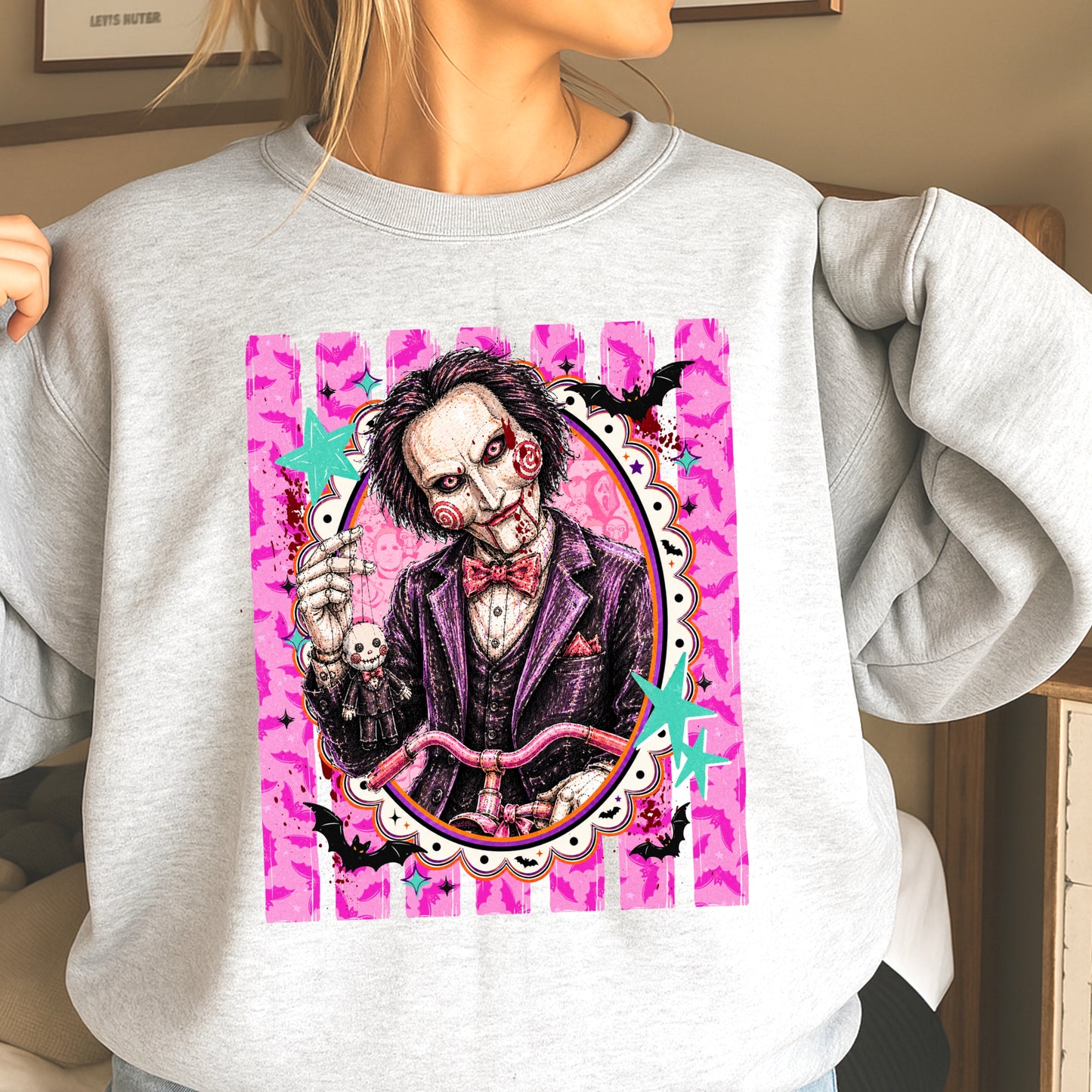 Horror Film Character Crewneck Sweatshirt
