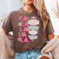 Fa La La Comfort Color Graphic Tee