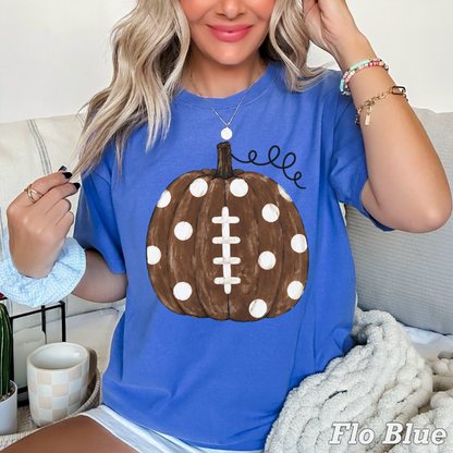 Pumpkin Football DTF Transfer