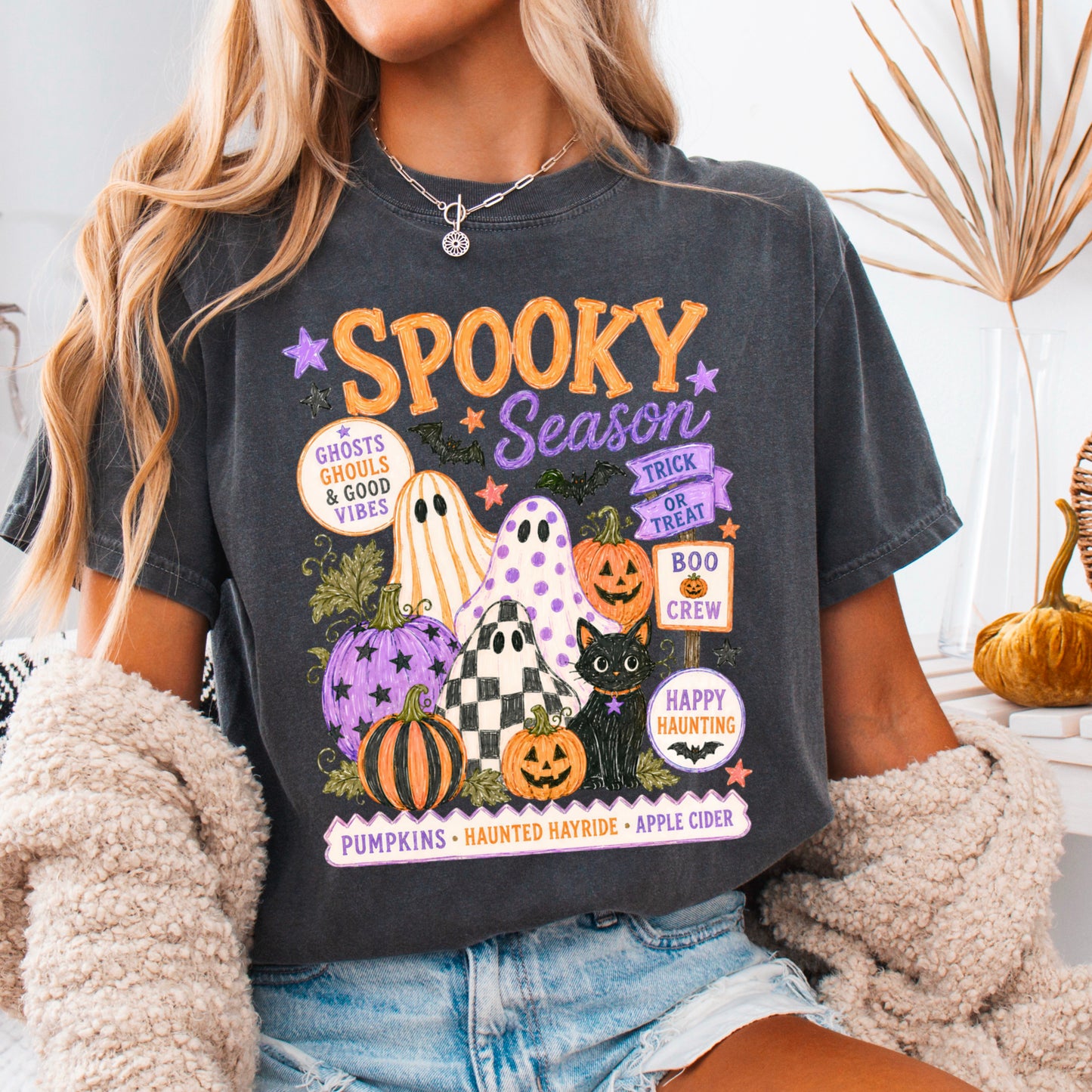 Spooky Season Comfort Color Graphic Tee
