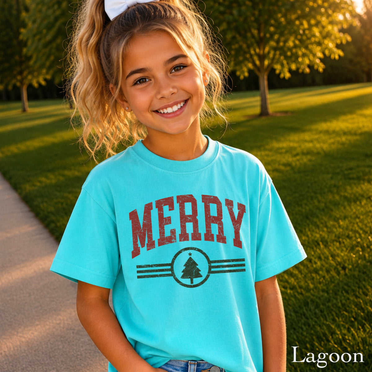 Merry Christmas Youth Comfort Color T-Shirt