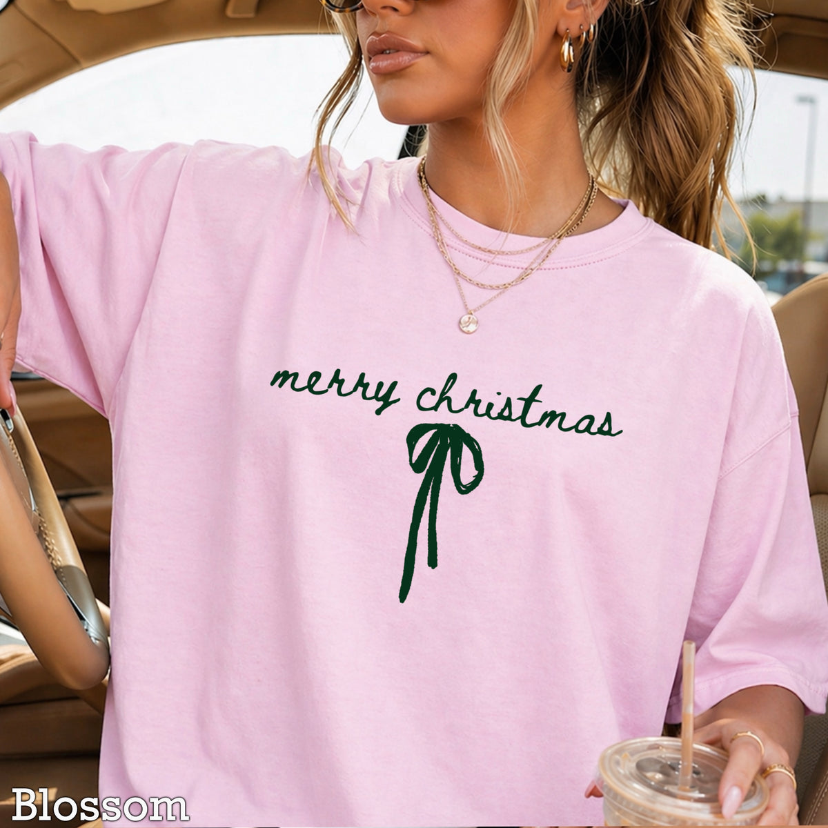 Merry Christmas Comfort Color Graphic Tee