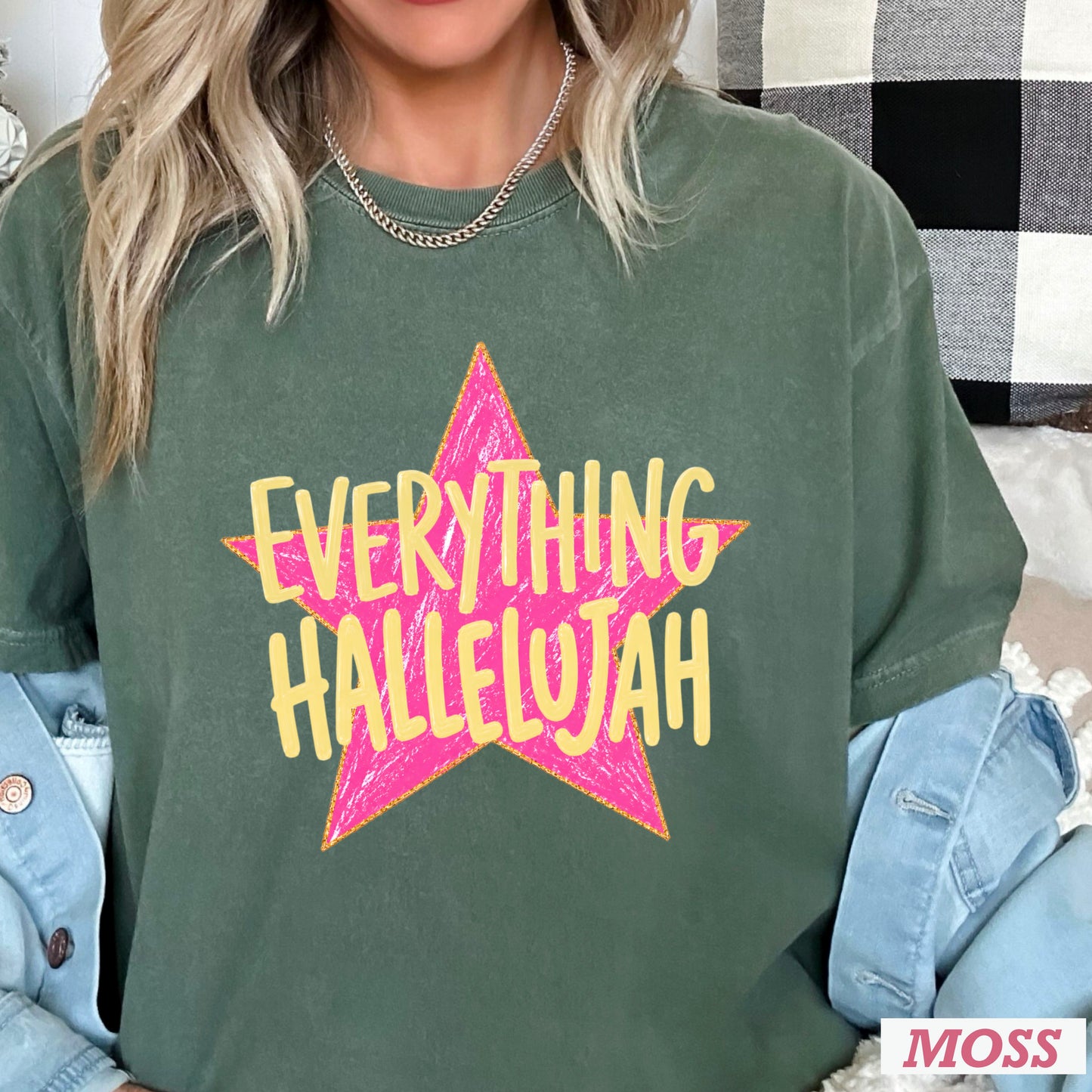 Everything Hallelujah Comfort Color Graphic Tee