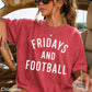 Fridays And Football Comfort Color Graphic Tee