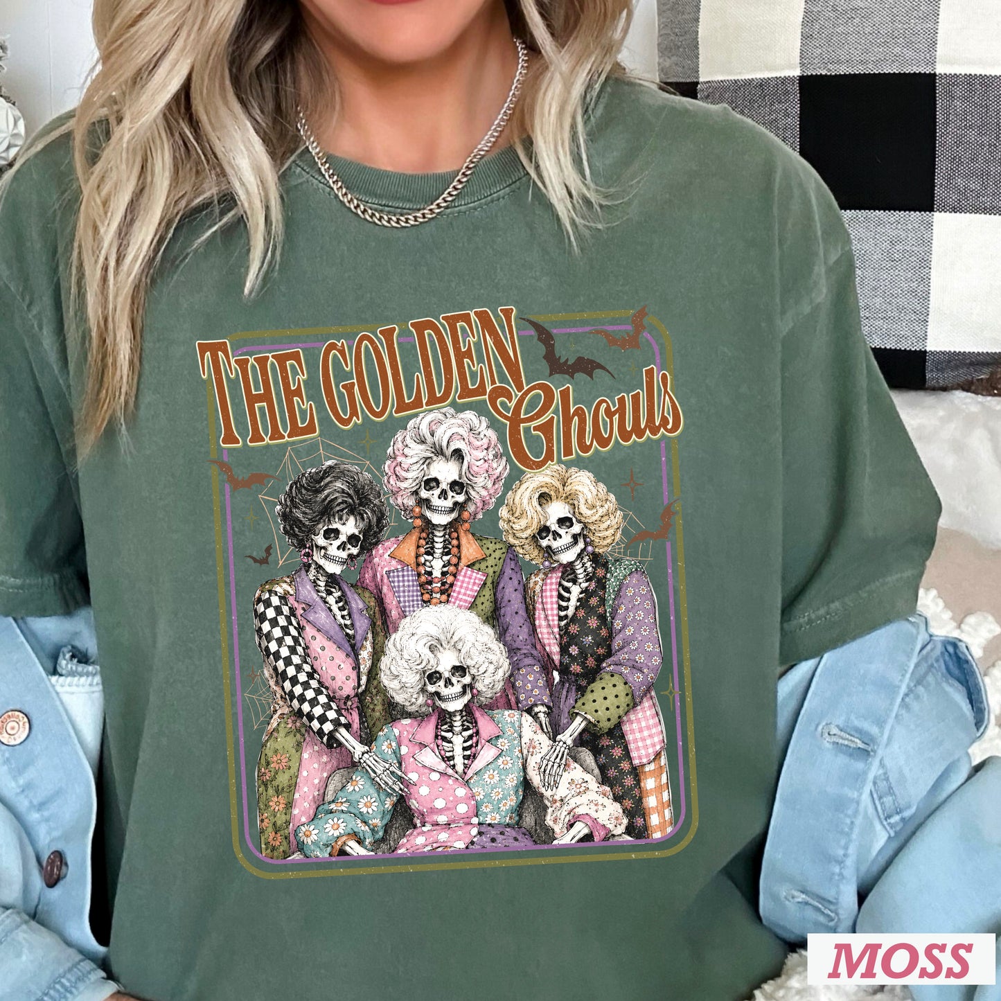 The Golden Ghouls Comfort Color Graphic Tee