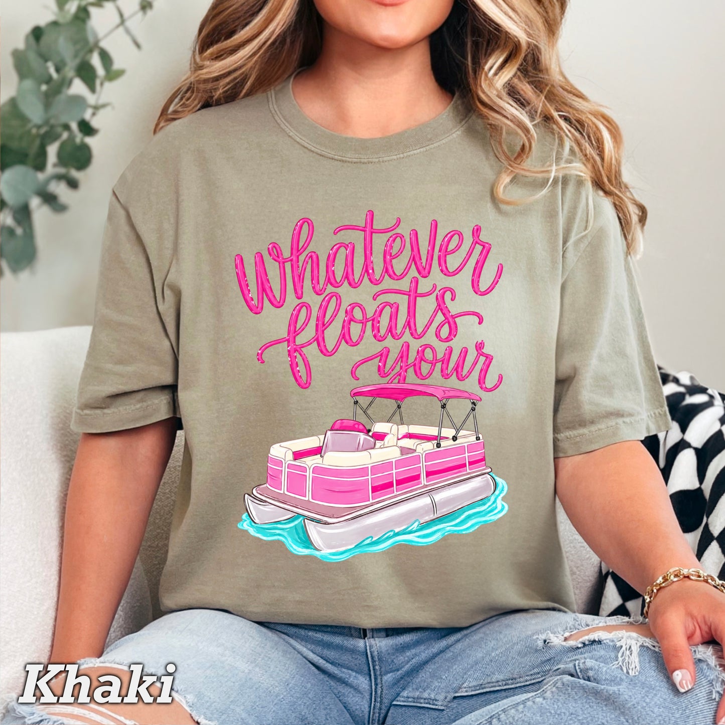 Whatever Floats Your Boat Comfort Color Graphic Tee