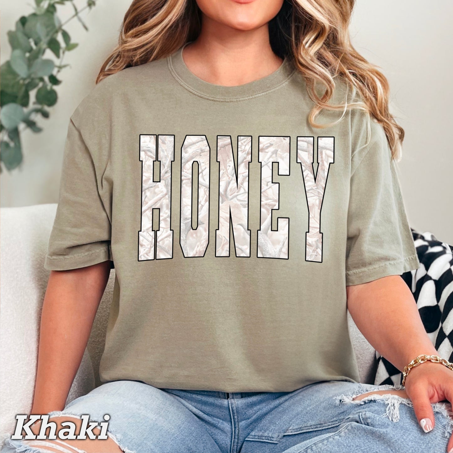 Honey Comfort Color Graphic Tee