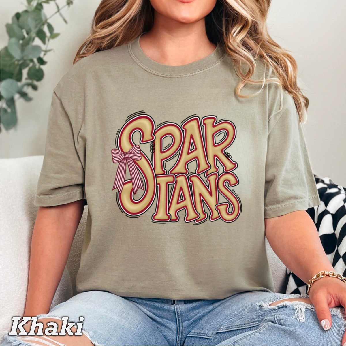 Spartans Comfort Color Graphic Tee