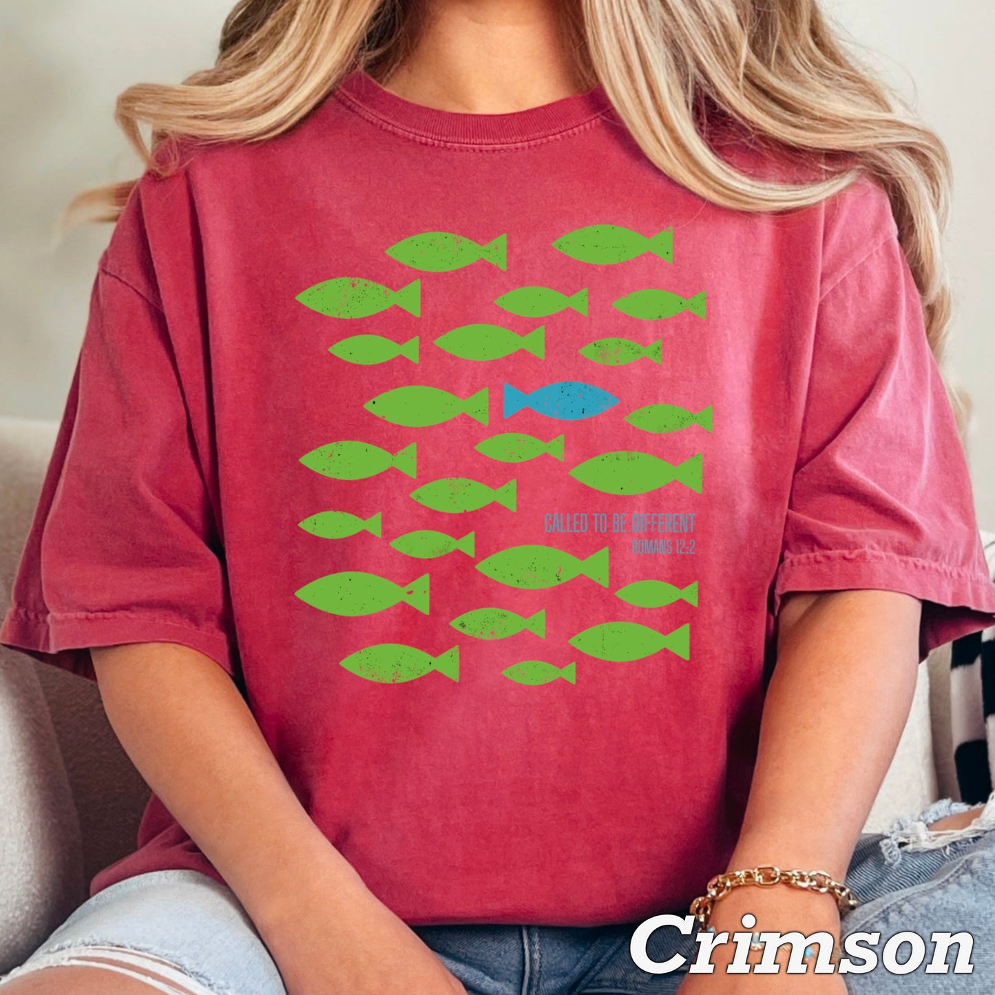 Called To Be Different Christian Comfort Color Graphic Tee