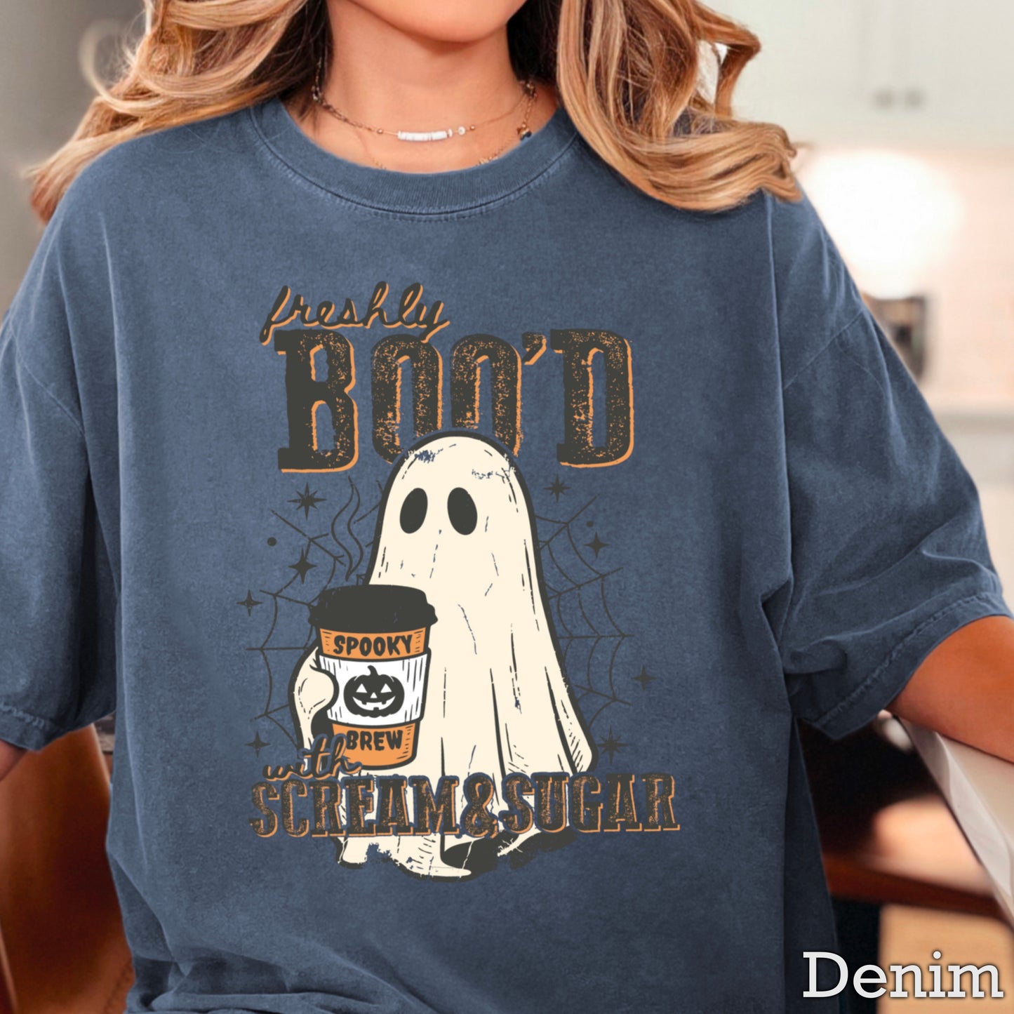 Freshly Boo’d Halloween Comfort Color Graphic Tee
