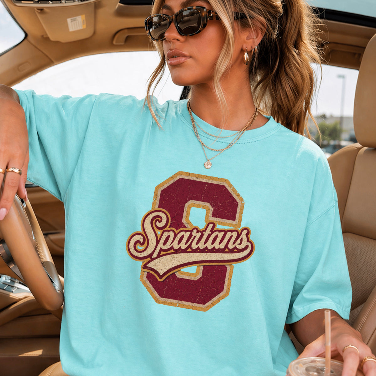 Spartans Comfort Color Graphic Tee