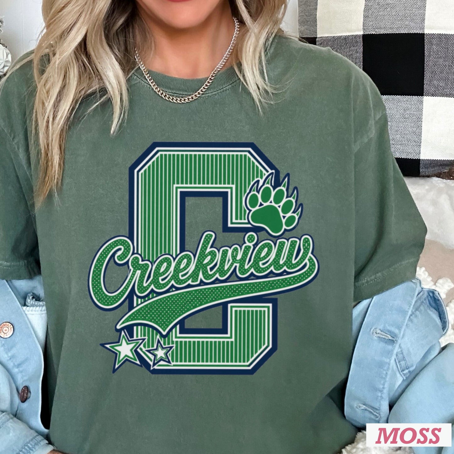 Creekview Grizzlies Comfort Color Graphic Tee