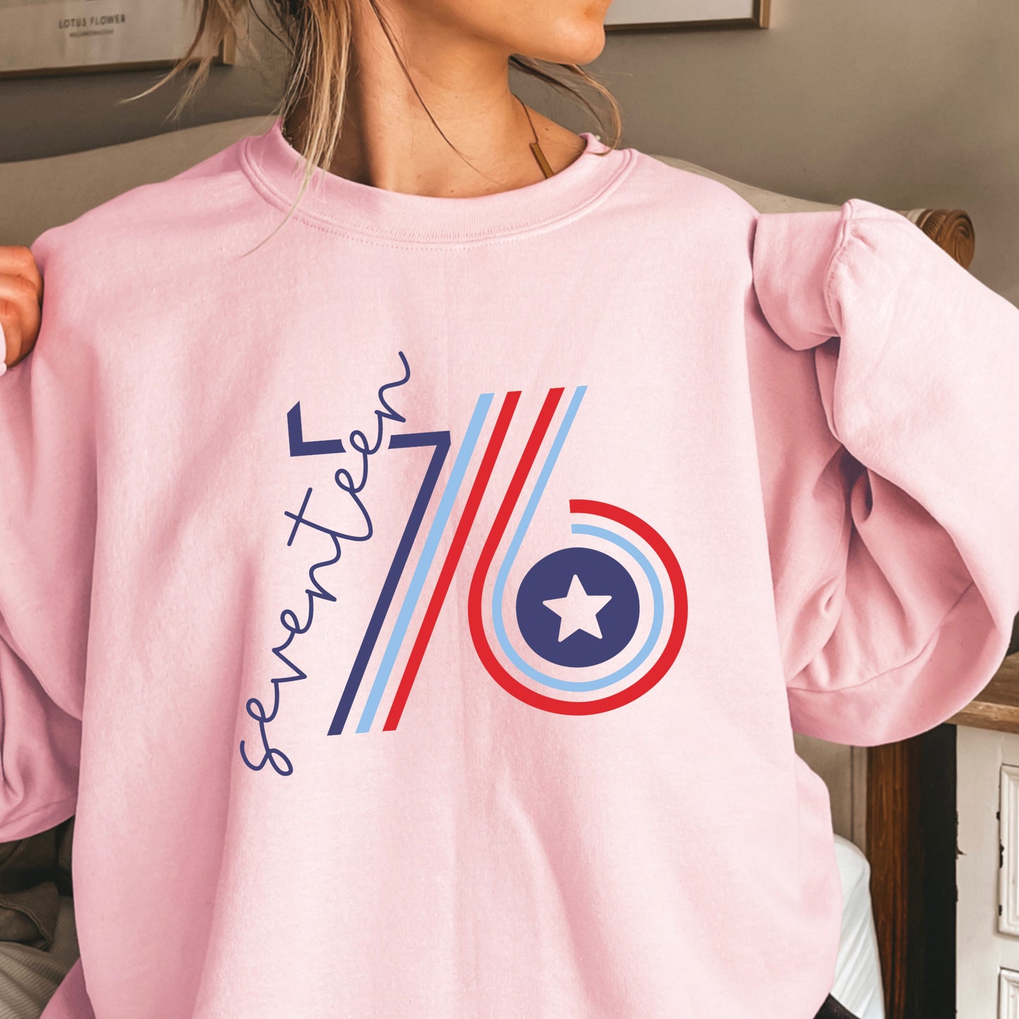 Retro 1776 Crewneck Sweatshirt