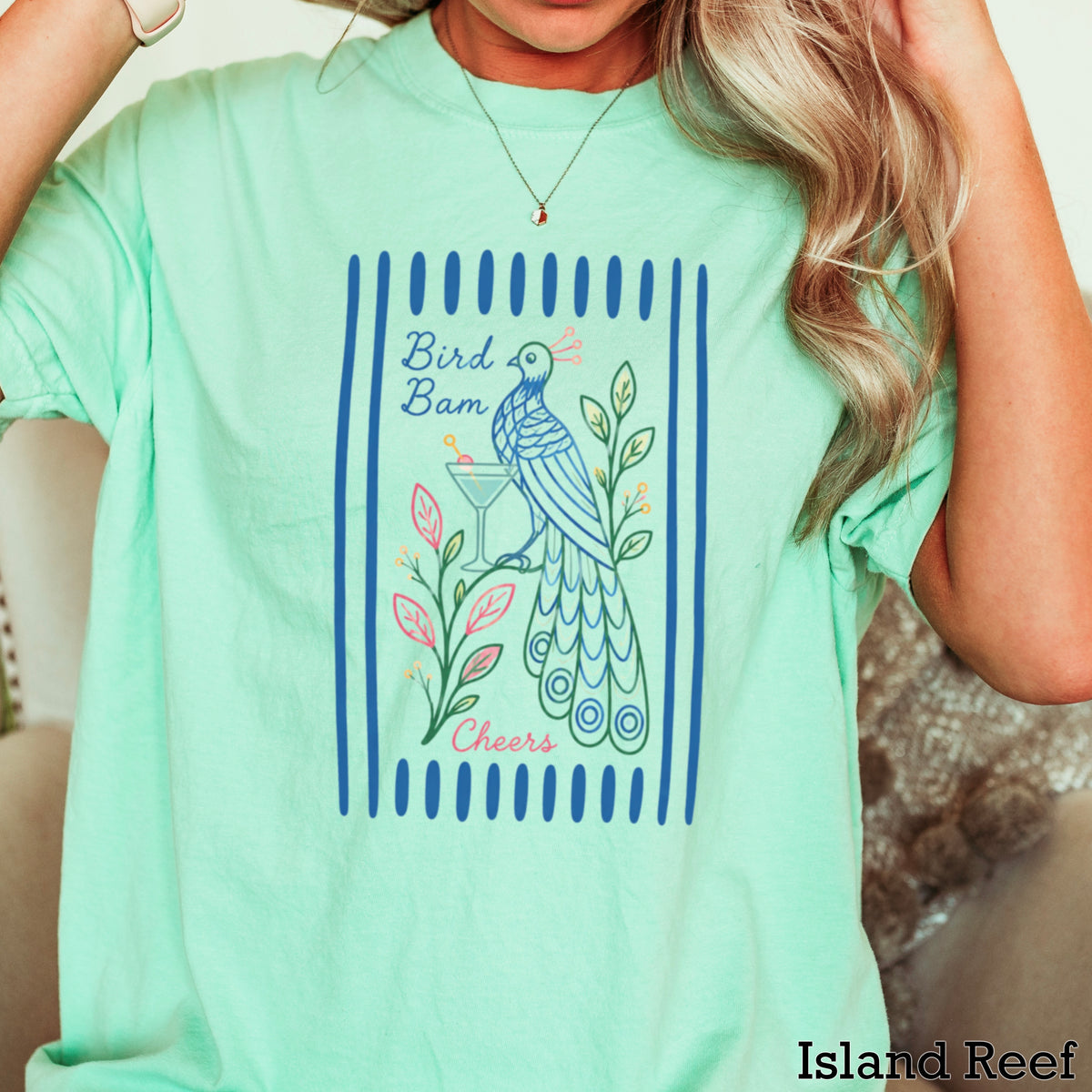 Mahjong Bam Bird Comfort Color Graphic Tee