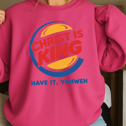 Christ Is King Christian Crewneck Sweatshirt